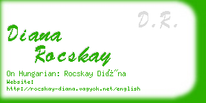 diana rocskay business card